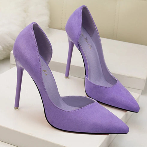 Sexy Pointed Toe Stiletto Party Heels for Women - Hollow High Heels 10 cm